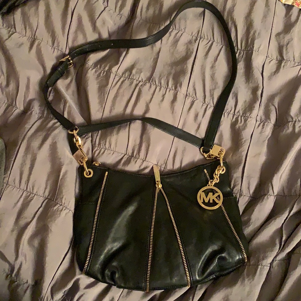 Michael Kors Zipper Leather Bag